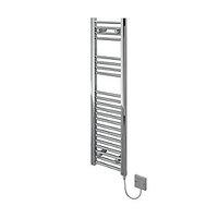 kudox flat electric towel radiator chrome 300 x 1100 mm