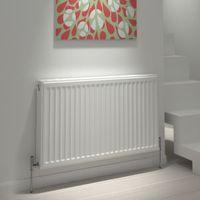 Kudox Type 22 Double Panel Radiator White (H)500mm (W)1000mm