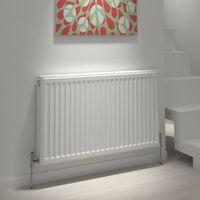 Kudox Type 21 Double Plus Panel Radiator White (H)400mm (W)1200mm