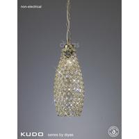 Kudo Crystal Shade in French Gold with Suspension