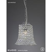 Kudo Crystal Shade in Polished Chrome with Suspension