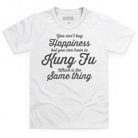 kung fu happiness kids t shirt