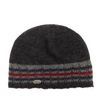 kusan mens knitted beanie hat grey