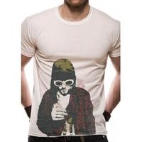 Kurt Cobain Posterized Men\'s XX-Large T-Shirt - Biege
