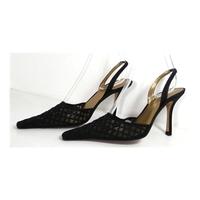 kurt geiger size 45 black ankle strap heeled shoes