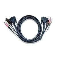 kvm cable dvi usb audio 18m