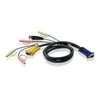 Kvm Cable Usb + Audio Pc To Hd + Audio Switch 1.2m