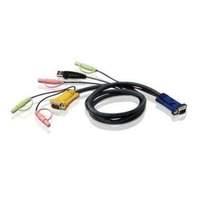 Kvm Cable Usb + Audio Pc To Hd + Audio Switch 3m