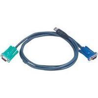 KVM Cable [1x SPHD-15 plug - 1x VGA plug, USB 2.0 connector A] 1.80 m Bl