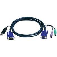 kvm cable 2x ps2 plug sphd 15 plug 2x ps2 plug sphd 15 plug 3 m