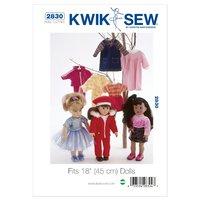 kwiksew k2830 doll clothing andmdash fit 361430