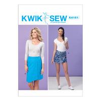 Kwik Sew Misses Shaped Overlay Skort and Skirt 386634