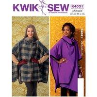 Kwik Sew Misses Wraps Sewing Pattern 4031 (XS-S-M-L-XL) 293508