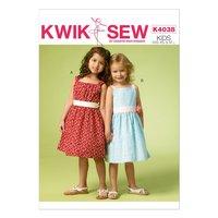 KwikSew K4038-Girls Dresses 361847