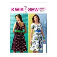 KwikSew K4001-Misses Dresses and Belt 361815