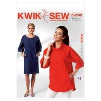 kwiksew k3928 misses dolman sleeve dress 361757