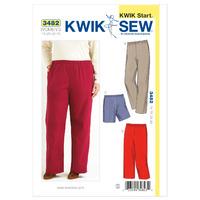 kwiksew k3482 pants and shorts 361528