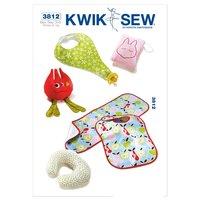 KwikSew K3812-Bibs Burp Cloth Pillows an 361658