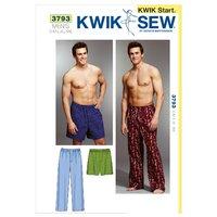 KwikSew K3793-Sleep Pants and Shorts 361648