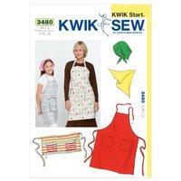 KwikSew K3480-Aprons and Scarf 361526