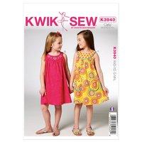 kwiksew k3940 girls dresses 361765