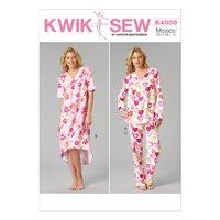 KwikSew K4089-Misses Top Gown and Pants 361887