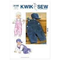 kwiksew k3145 overalls and hat 361449