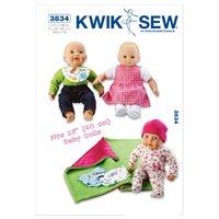 KwikSew K3834-Doll Clothes 361663