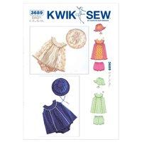 kwiksew k3689 dresses bloomers and hat 361598