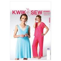 KwikSew K3980-Misses Top Nightgown and P 361799