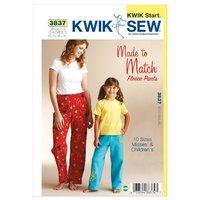 KwikSew K3837-Fleece Pants 361665