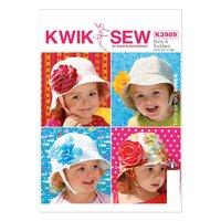 KwikSew K3989-Babies/Toddlers Hats 361807