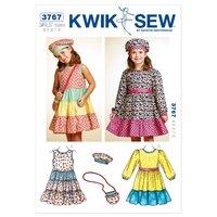 KwikSew K3767-Dresses Hat and Bag 361631