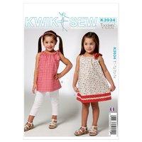 KwikSew K3934-Toddlers Dress and Tunic 361761