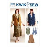 KwikSew K3824-Vest and Skirt 361661