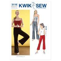 kwiksew k3115 pants and tops 361446