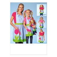 KwikSew K4105-Misses/Girls/Dolls Aprons 361900