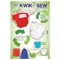 KwikSew K3690-Diapers Diaper Cover Inser 361599