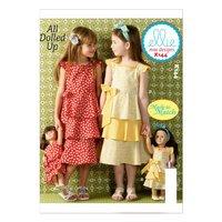 KwikSew K0144-Girls/Dolls Dresses 361375