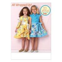 kwiksew k0199 girls dresses and sash 361419