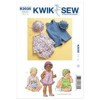 KwikSew K3035-Sundress Bloomers Shortall 361439