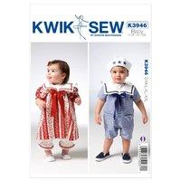 KwikSew K3946-Babys Bloomer Dress Short- 361771