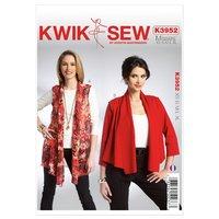 KwikSew K3952-Misses Vest and Jacket 361776