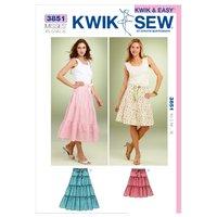 KwikSew K3851-Tiered Skirts 361672