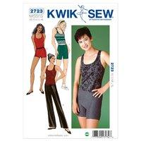 kwiksew k2723 pants top and shorts 361425