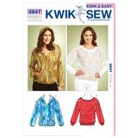 KwikSew K3847-Pull-Over Tops 361669