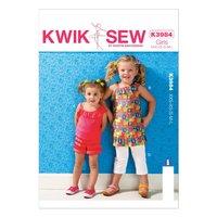 kwiksew k3984 girls top shorts and pants 361802