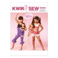 KwikSew K4054-Girls/Dolls Tops Shorts an 361861