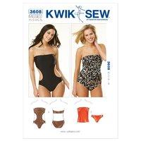 KwikSew K3608-Strapless Swimsuits 361573