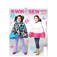 KwikSew K3974-Childrens/Girls Capes 361795